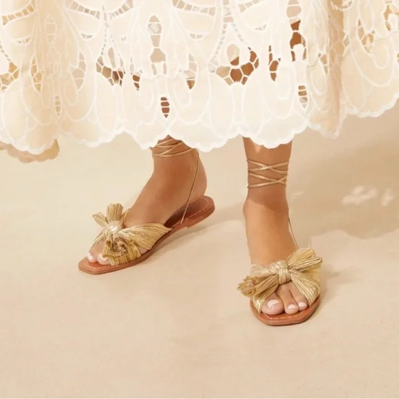 Loeffler Randall Peony Platinum Sandals, size 9 - Picture 7 of 8